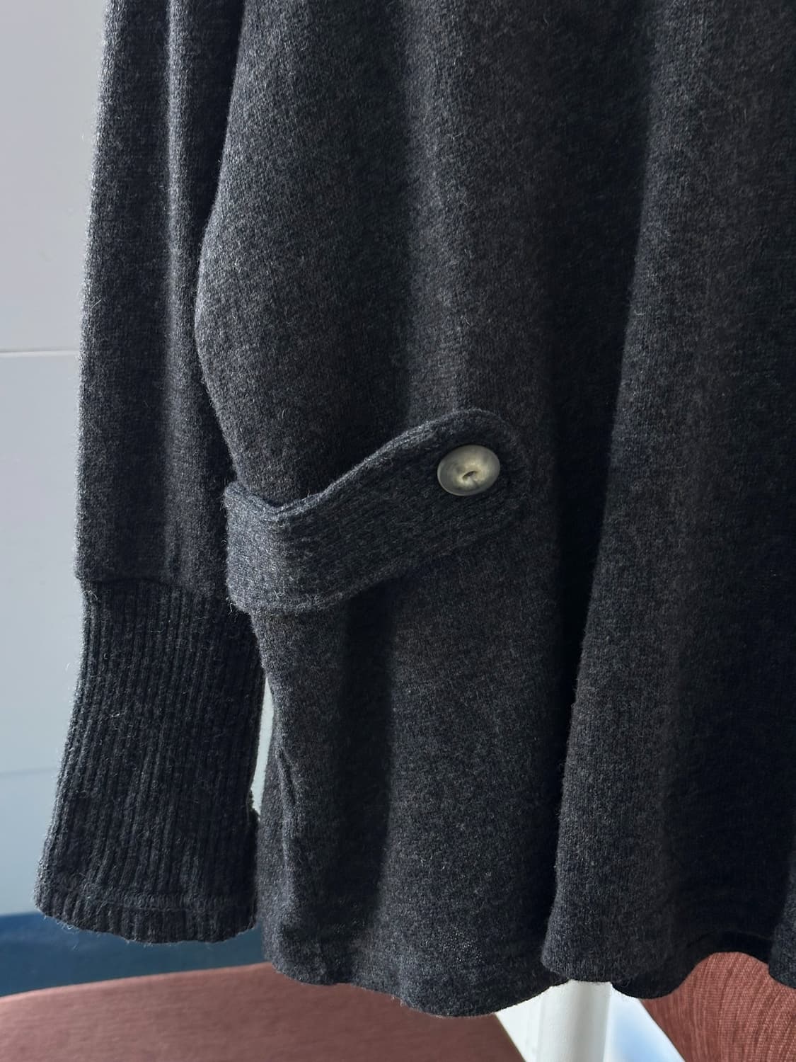 Fake belted finish design stretched knit 상품이미지3