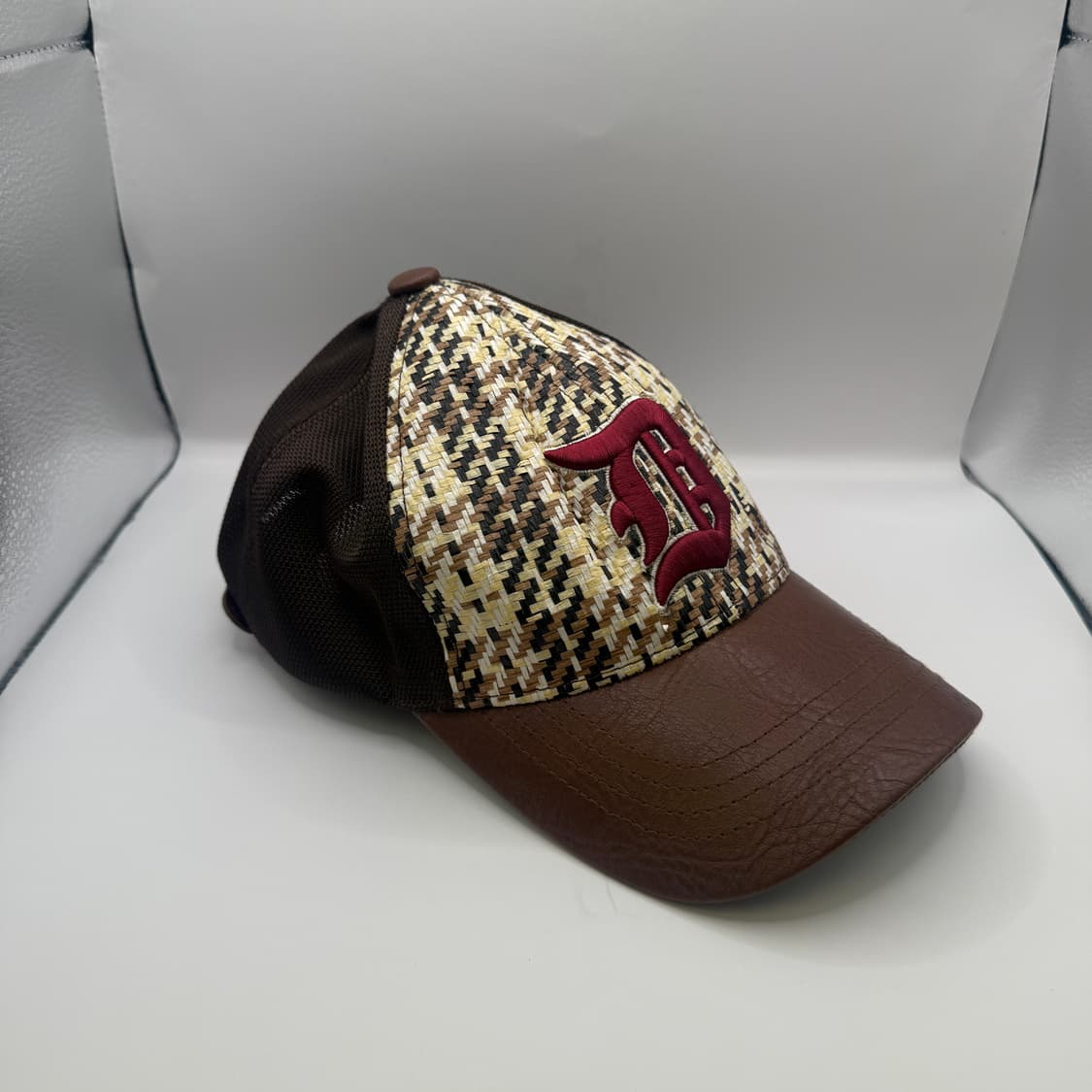 MLB 디트로이트 타이거즈 빈티지 가죽 메쉬캡 OS 상품이미지1