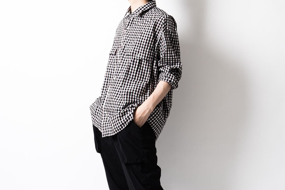 [M] 포터클래식 롤업셔츠 트리컬러 블랙 상품이미지5