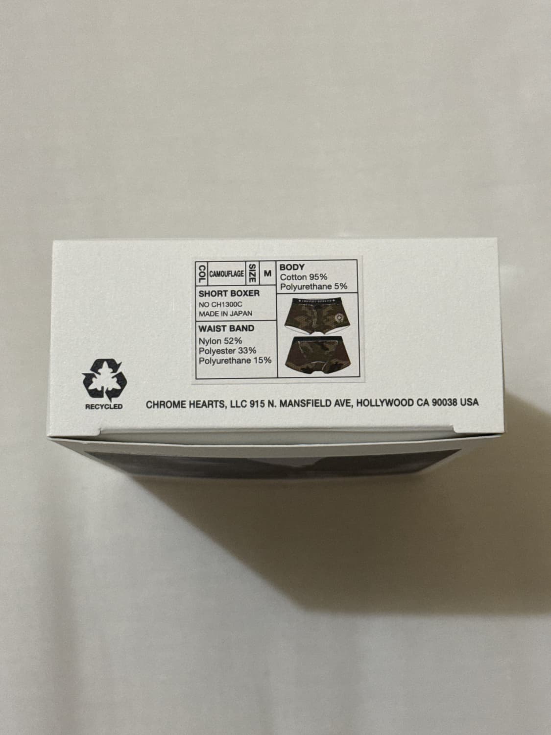 크롬하츠 복서 브리프 팬티 카모 M 쇼핑백 풀구성 상품이미지2