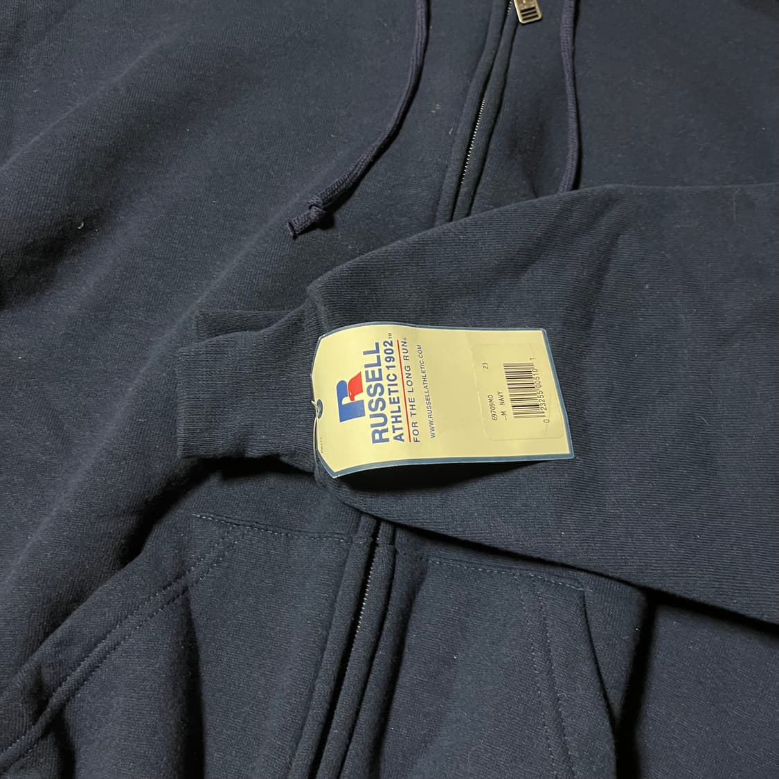 [M] 데드스탁 90s 빈티지 러셀 후드집업 네이비 상품이미지4