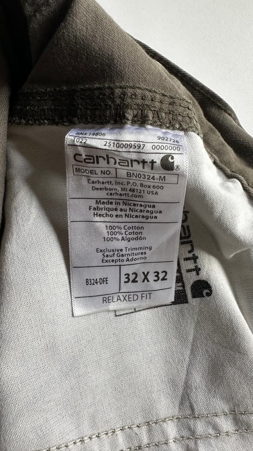 카르하트 릴렉스핏 워크 팬츠 32x32 상품이미지2