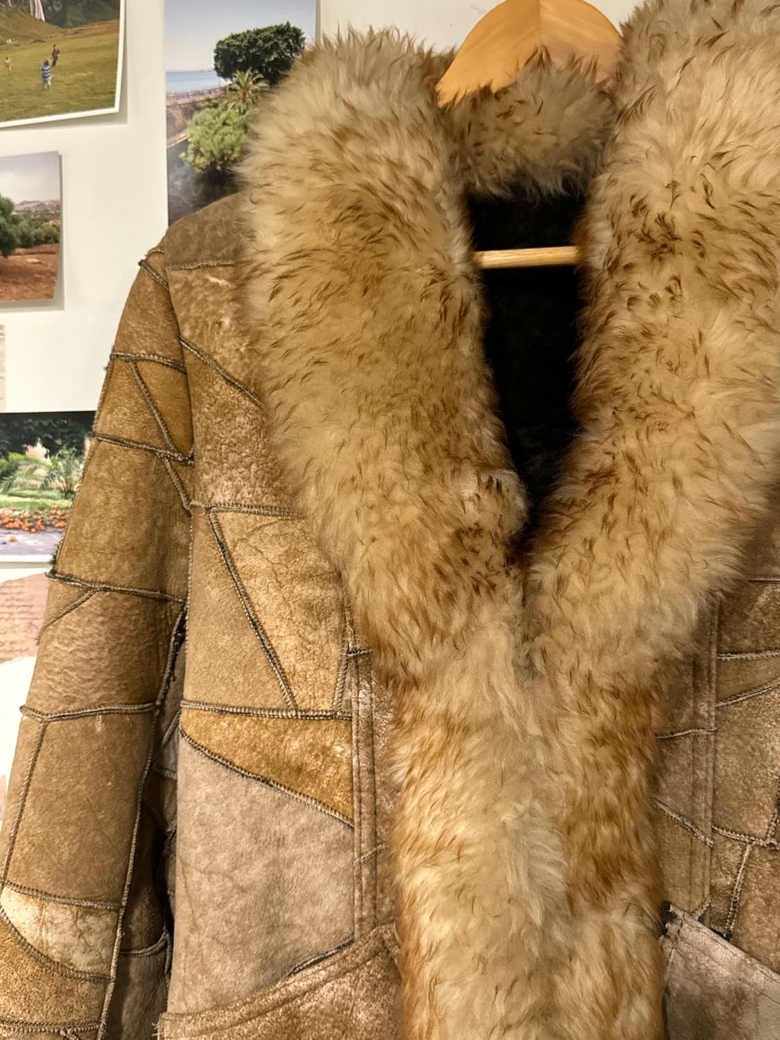 스웨이드 패치 퍼 자켓 상품이미지4