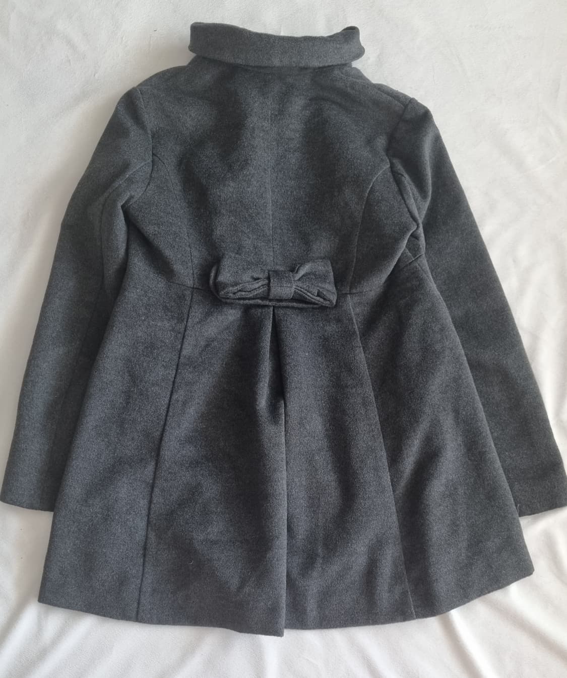 빈티지 모리걸 하구미 갸루 그레이 코트 상품이미지2