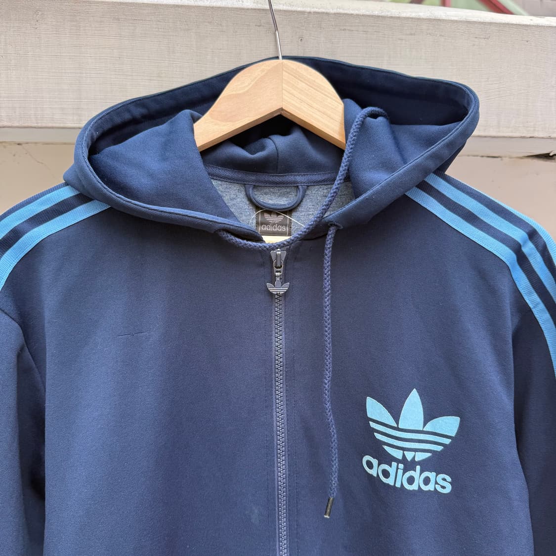 아디다스 스카이블루 후드 져지 상품이미지4