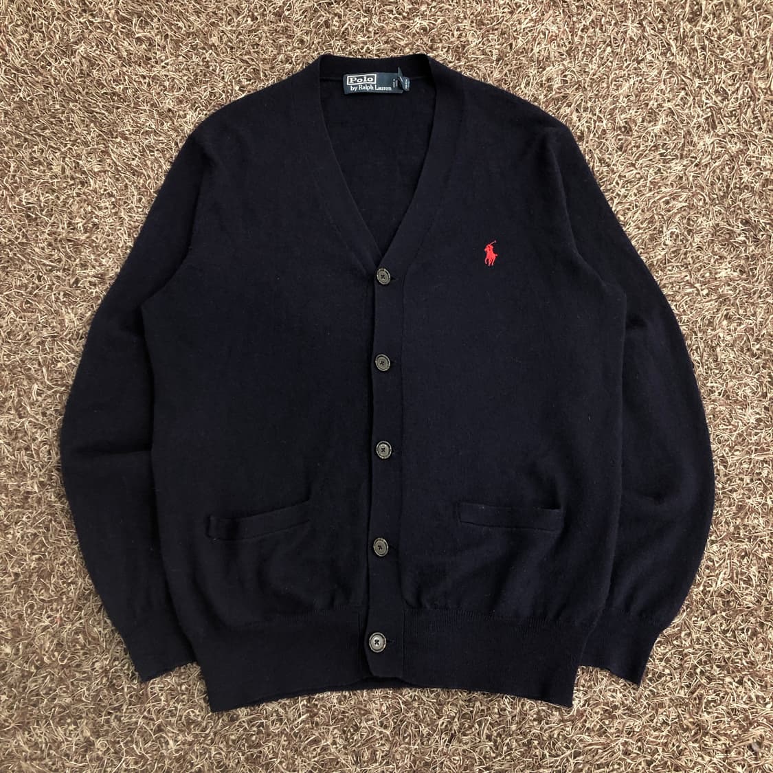 폴로 랄프로렌 엘보우 패치 울 가디건 상품이미지1