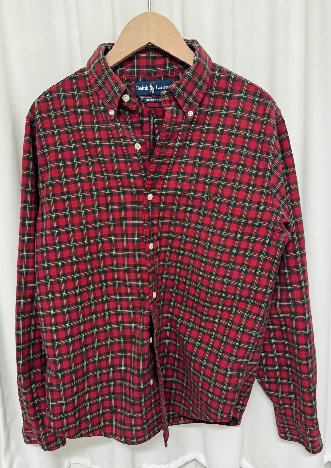 랄프로렌 클래식핏 체크 셔츠 상품이미지10