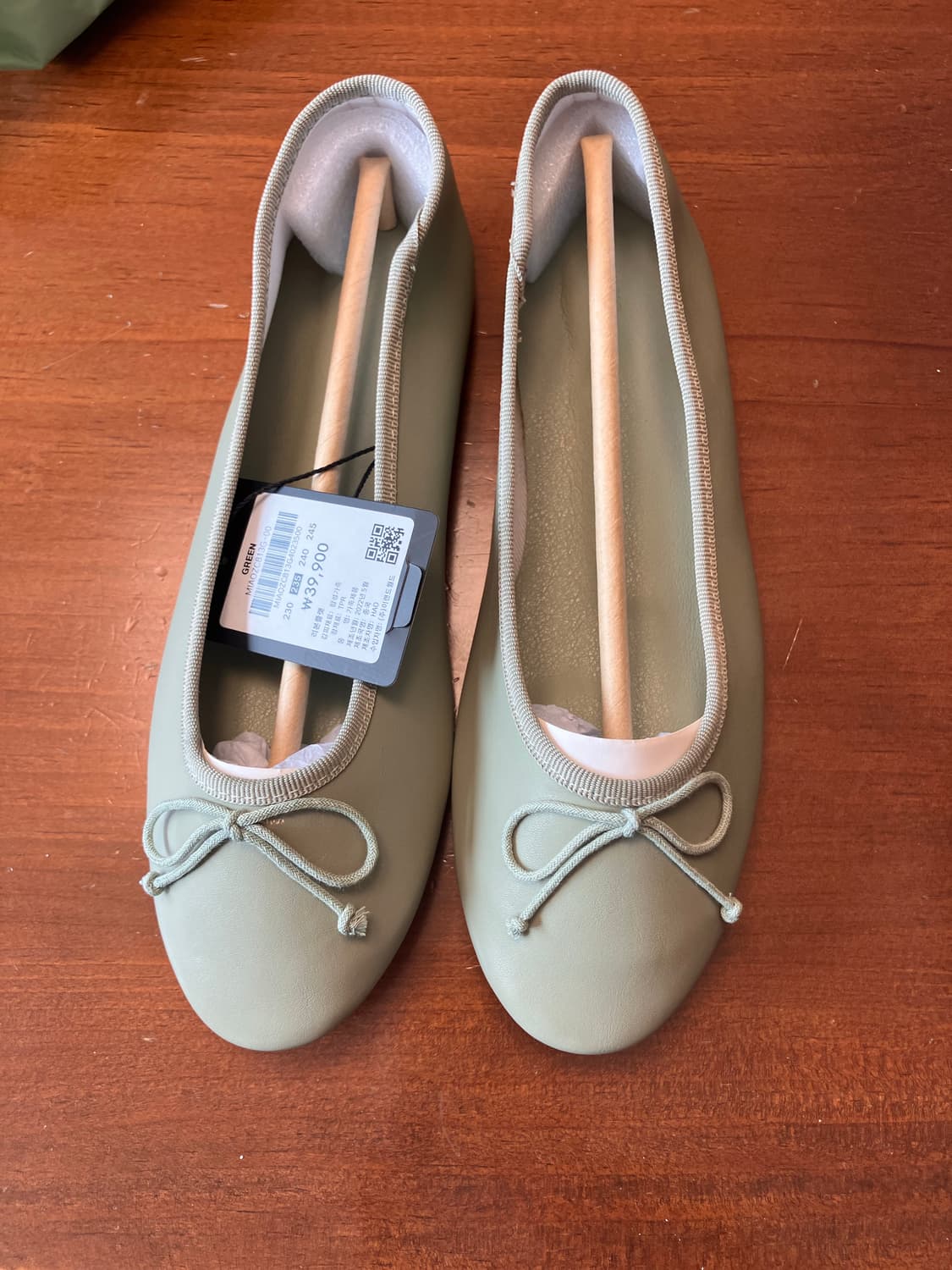 [새상품]미쏘 리본 구두 플랫 단화 상품이미지2