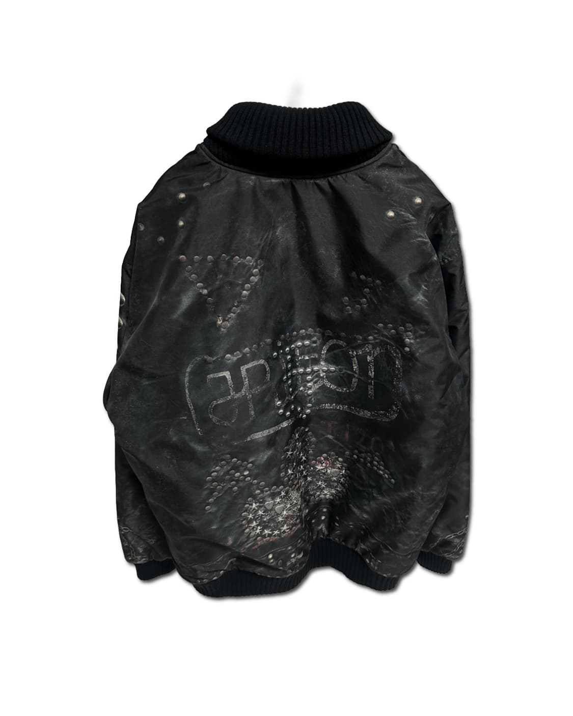 네이버후드 스터드 라이더 프린트 패디드 봄버 자켓 상품이미지3