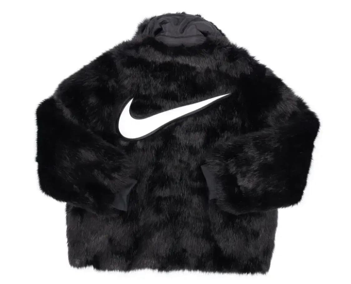 나이키 앰부쉬 리버시블 블랙 퍼 자켓 코트 XL 상품이미지1