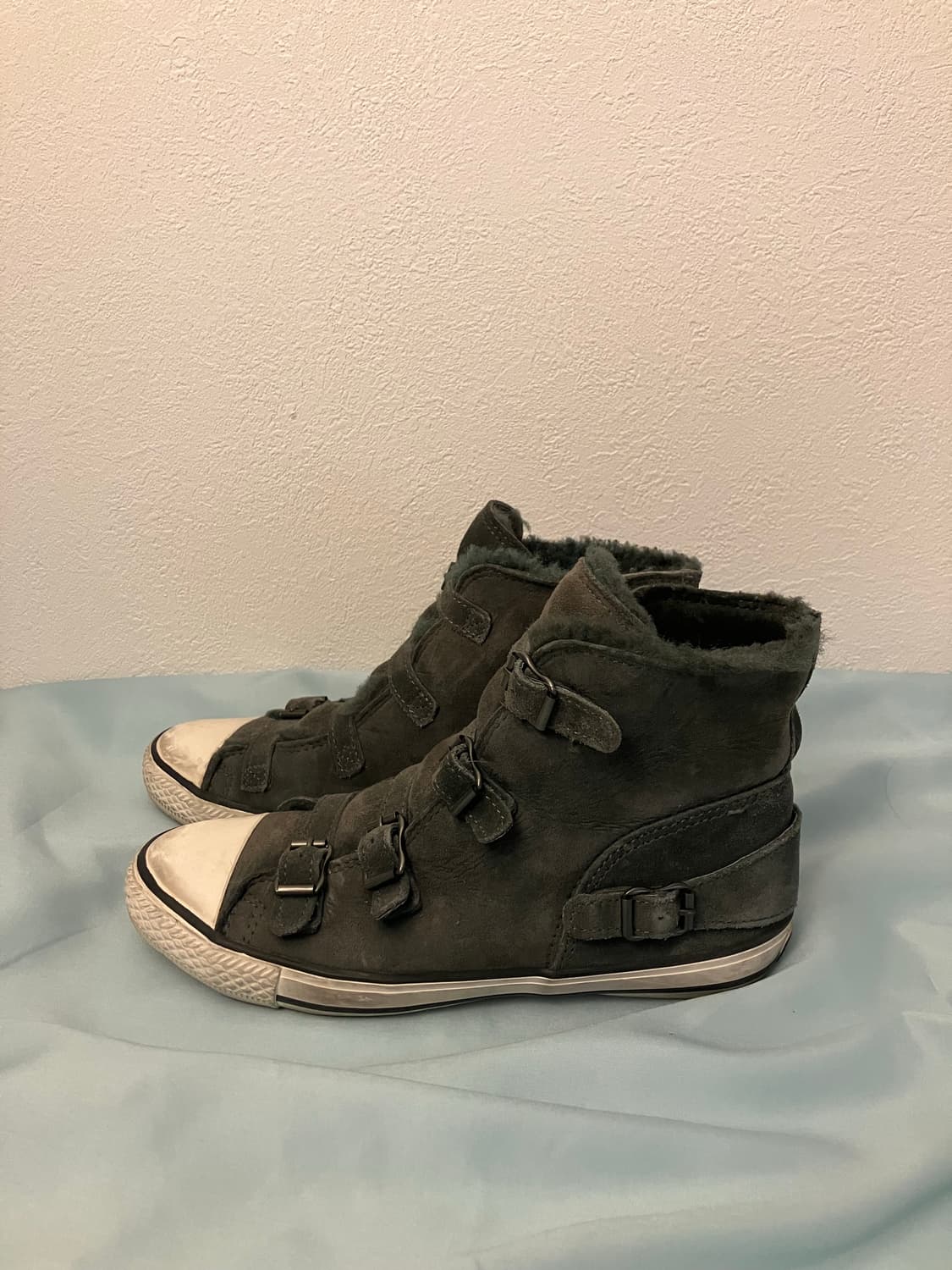 Ash 아쉬 퍼안감 하이탑 스니커즈 y2k 상품이미지1