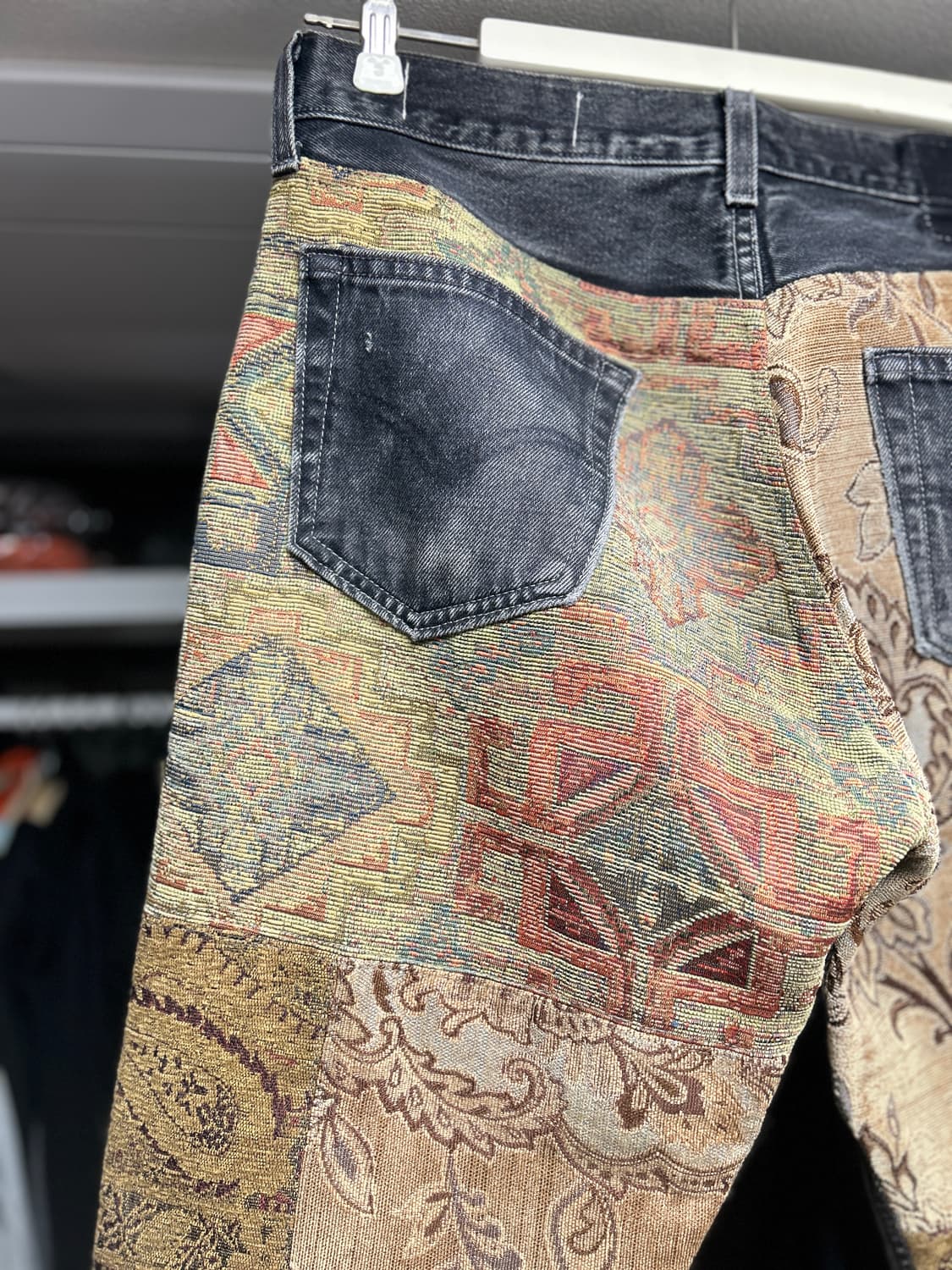 칠드런오브더 디스코댄스 흑청 패치워크 데님 2 상품이미지3