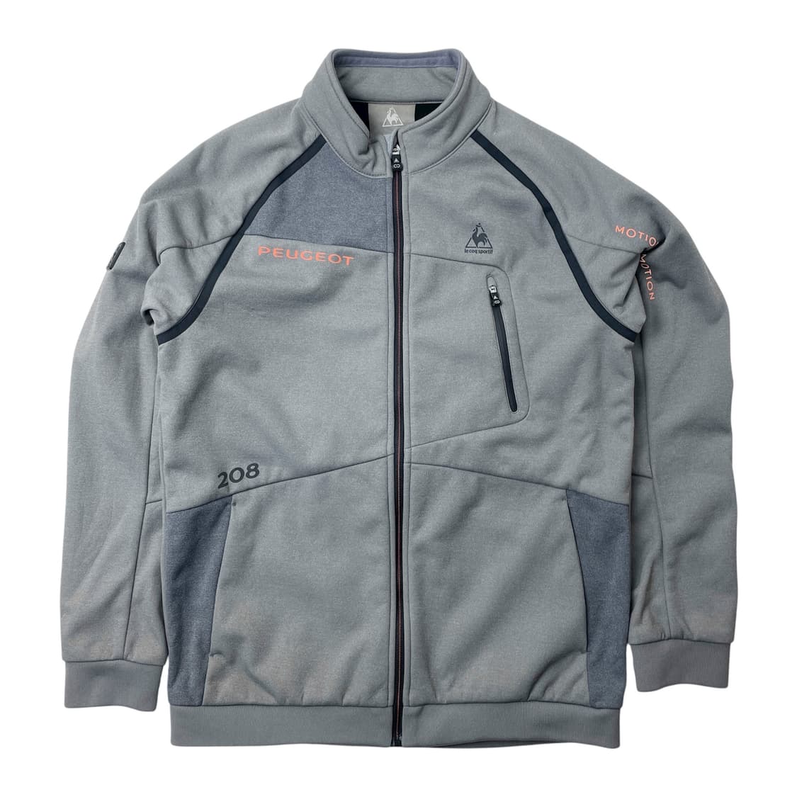 [중고] 르꼬끄 스포르티브 푸조 기모 집업 그레이 100 상품이미지2