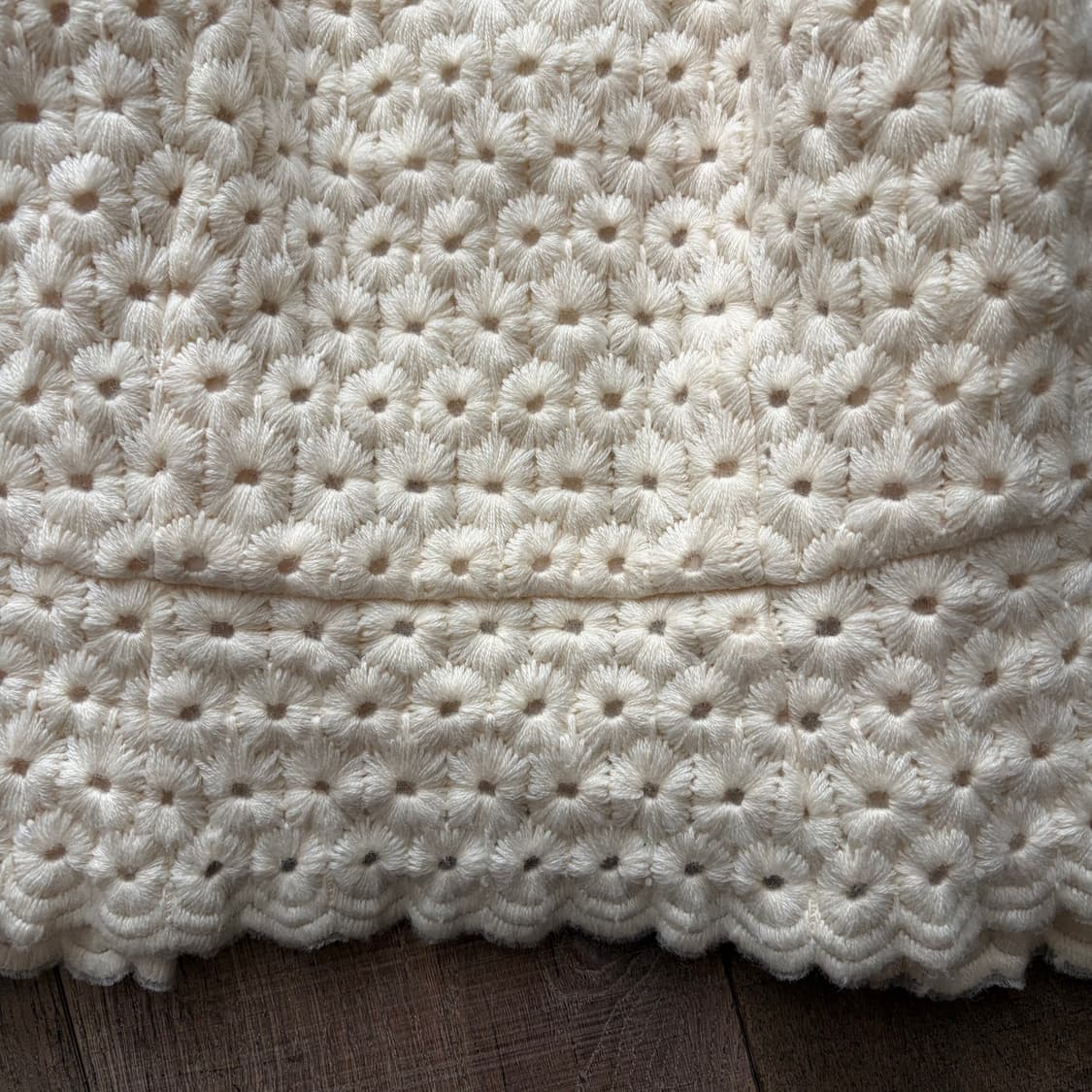 Needlepoint Round Collar Knit 상품이미지3