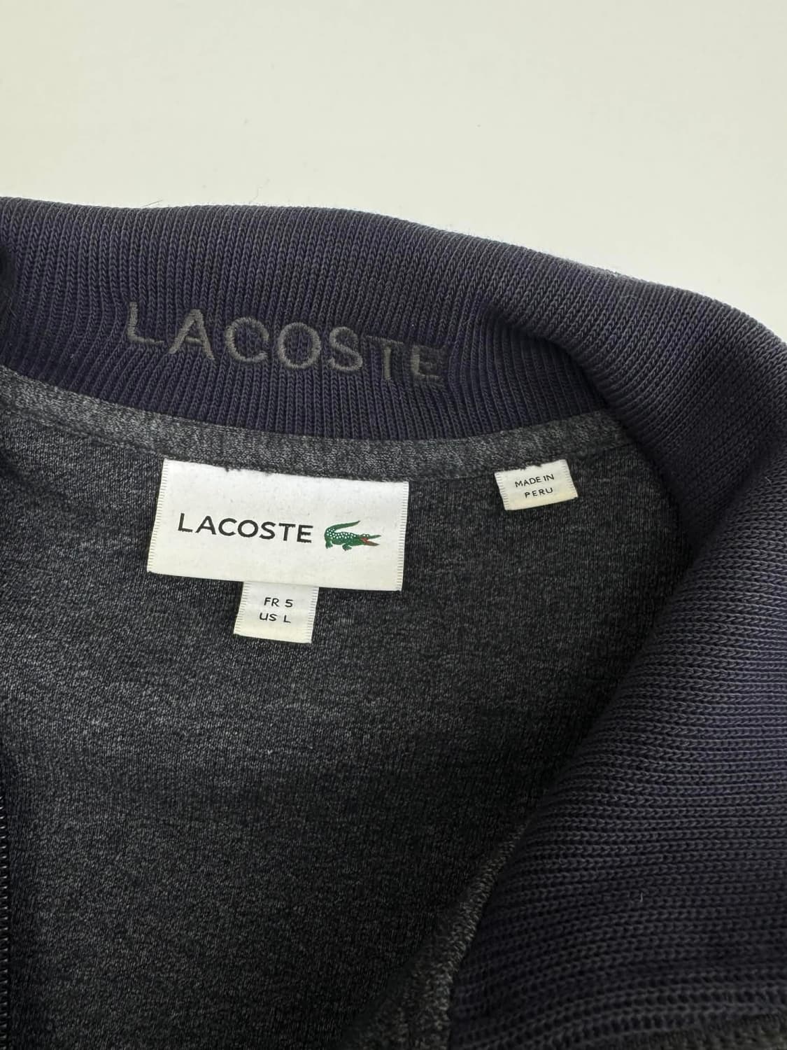 [L]라코스테 그레이 하프 집업 스웻 셔츠 상품이미지5
