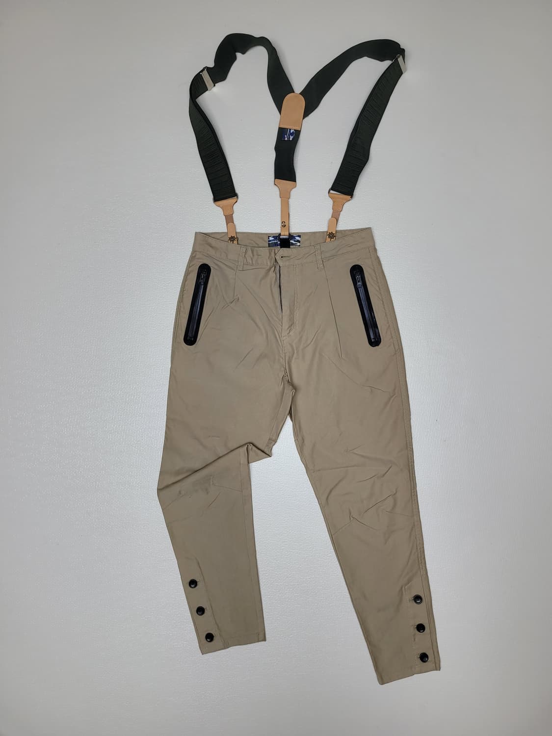 코데즈컴바인 남자 숄더벨트 면바지 31 베이지 상품이미지1