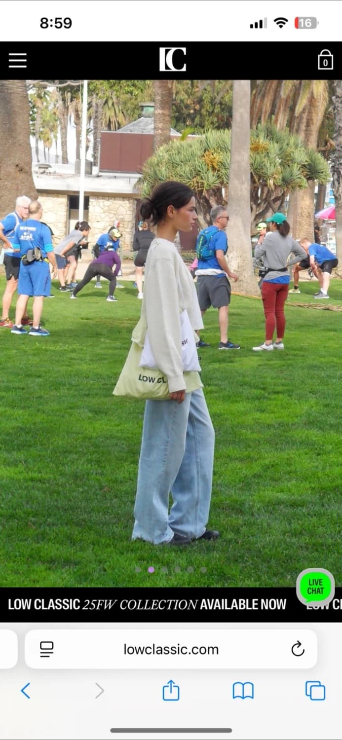 🏷️ 로우클래식 업사이클링 에코백 새상품 / 옐로우 상품이미지1