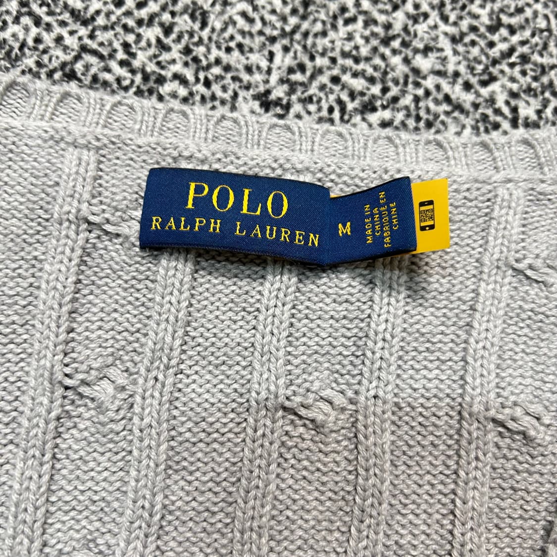 폴로 랄프로렌 그레이 케이블 브이넥 니트 상품이미지5