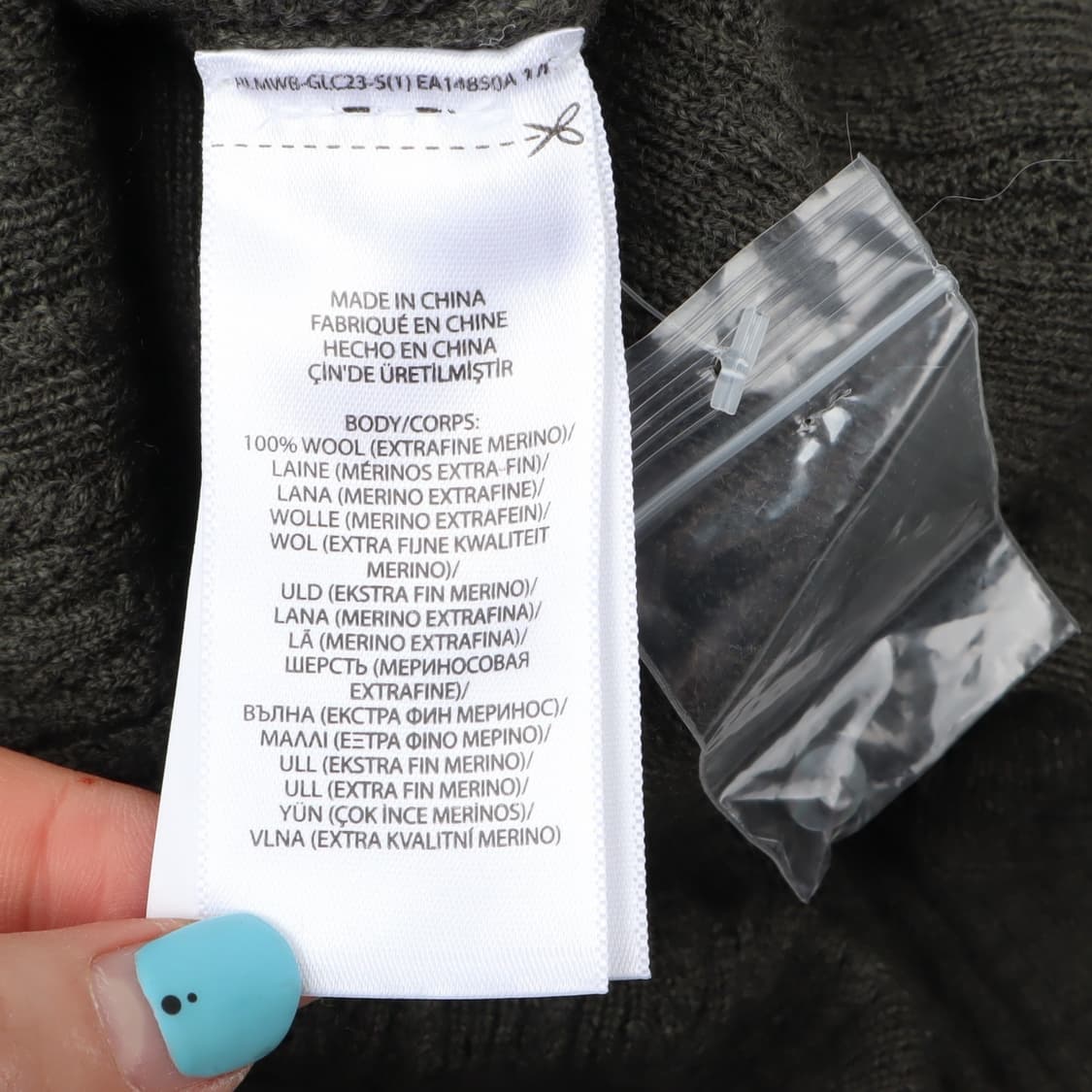 폴로 랄프로렌 카키 엑스트라파인 메리노울 니트 롱 원피스 상품이미지9