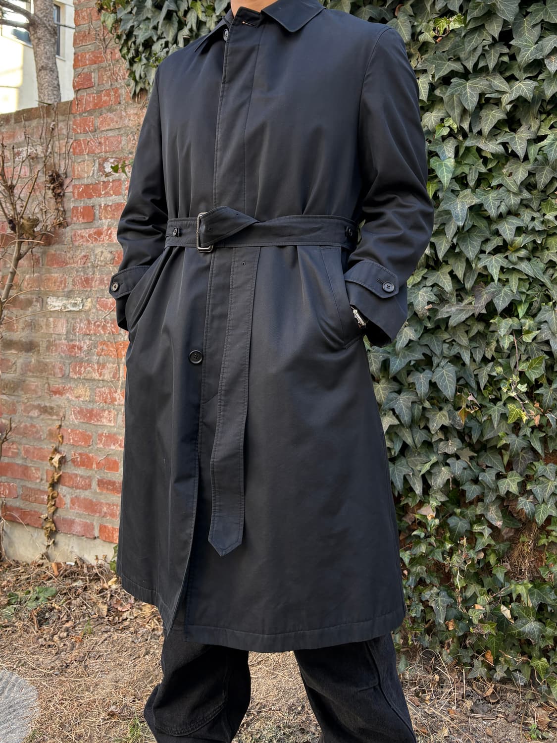 vintage 닥스 실크 혼방 트렌치코트 상품이미지2