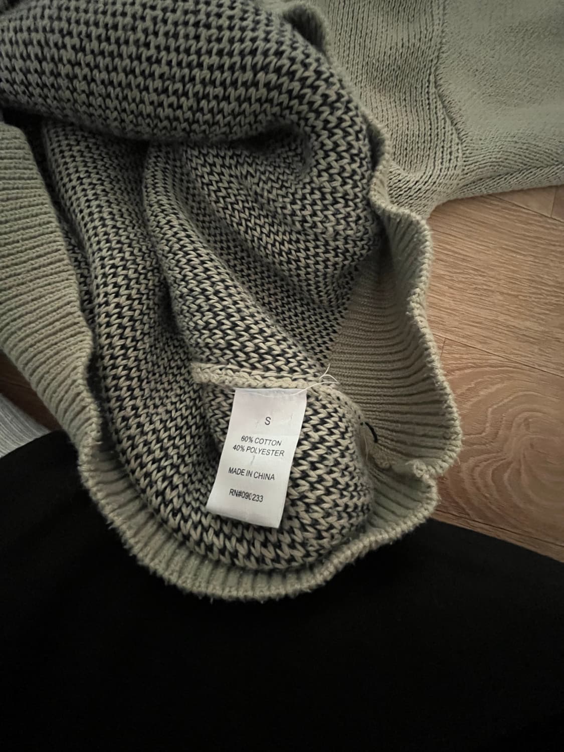 [택포 S]  급처우주매물 에센셜 피어오브갓 니트후디 상품이미지4