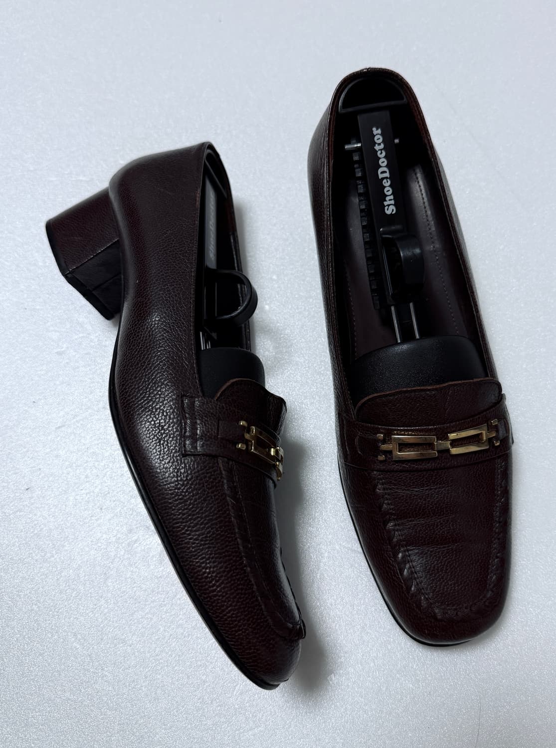 닥스 DAKS 가죽 로퍼 힐 / 브라운 240 상품이미지2