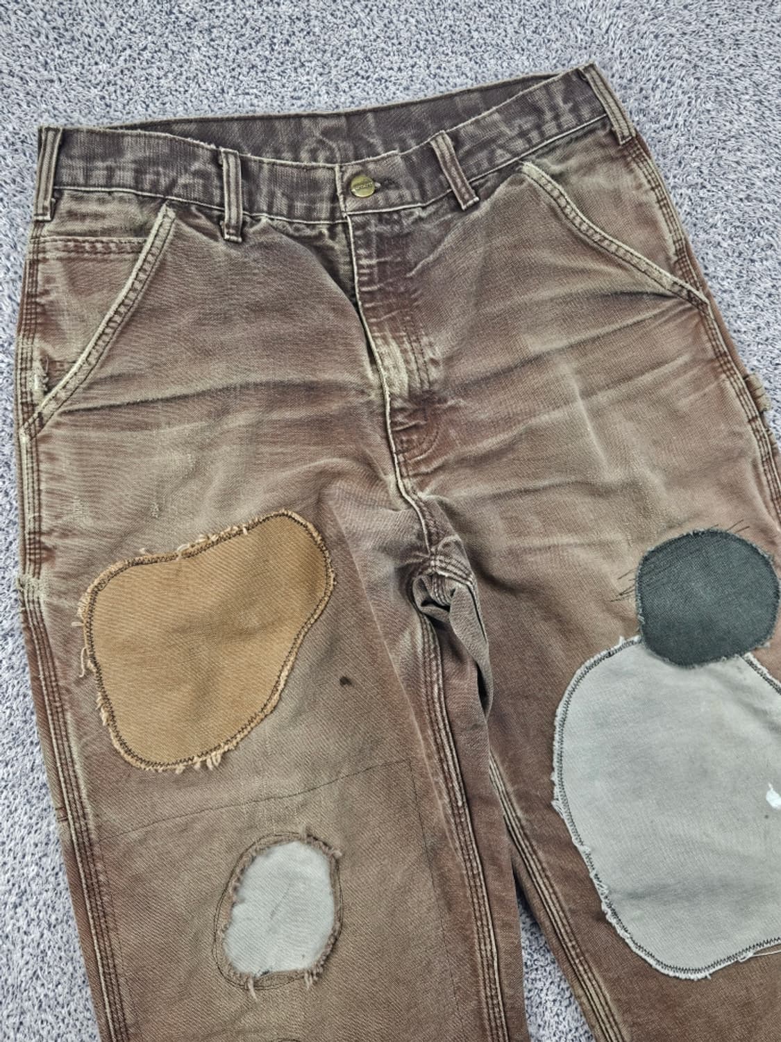 칼하트 덕캔버스 카펜터 워크 팬츠 리페어커스텀 (33X32)/ 11755 상품이미지5