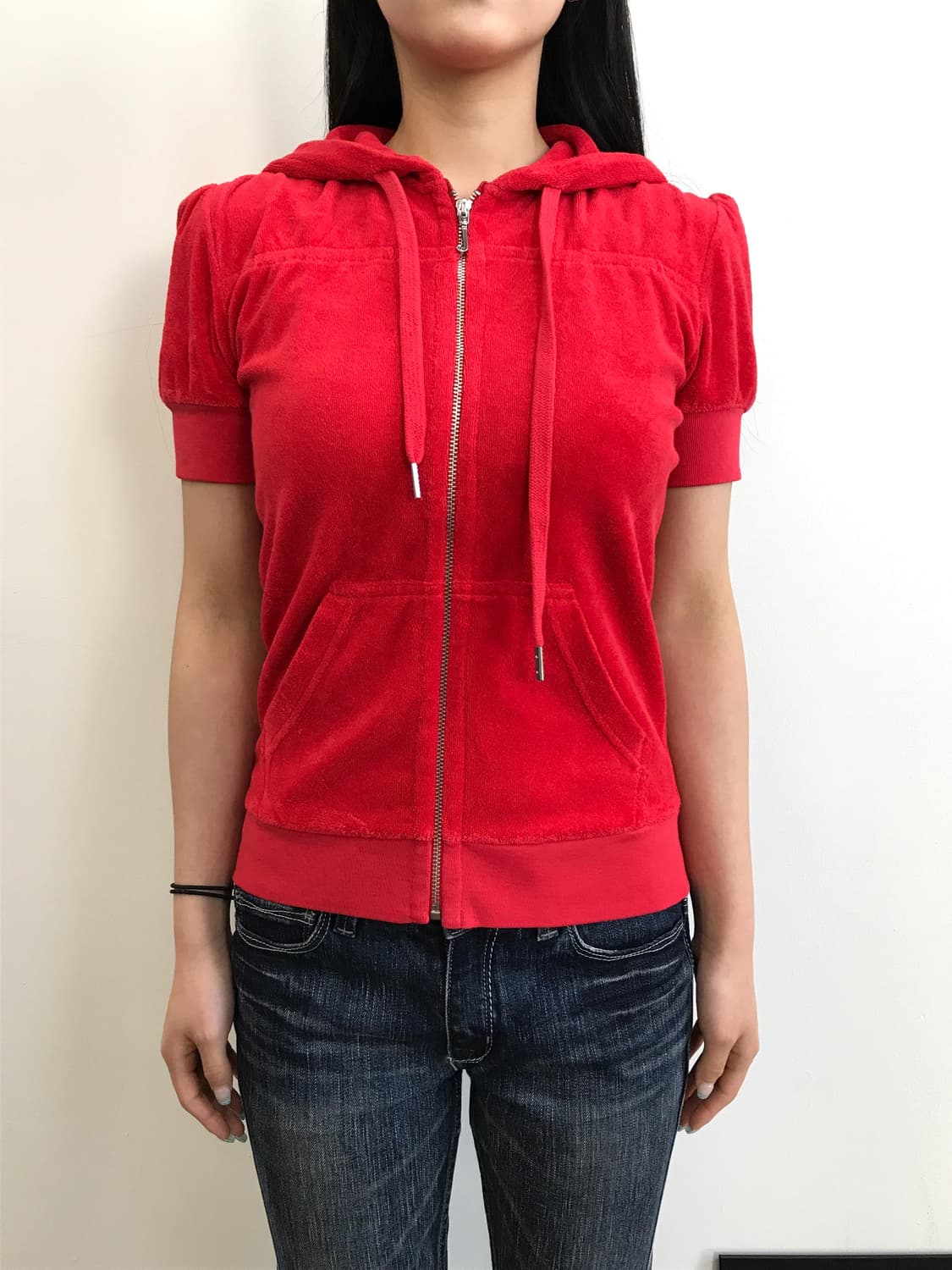 Juicy Couture Short Sleeve Zip Up Hoodie 상품이미지2