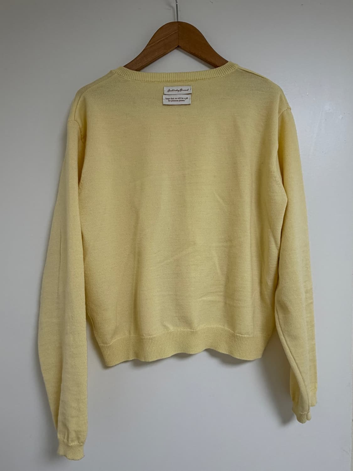 쏘딩키브레드 Cara Yellow Wool Cardigan 상품이미지3