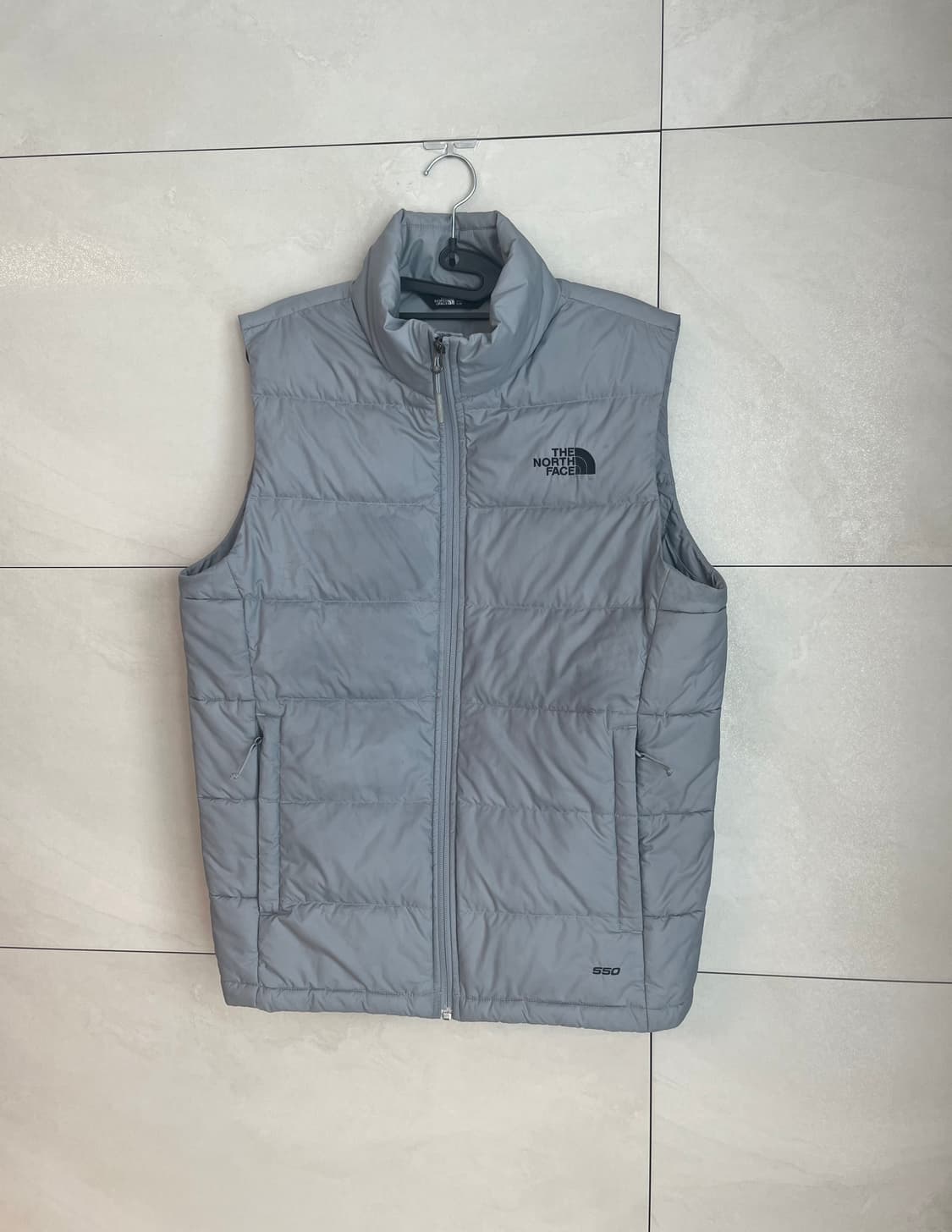 민트급 노스페이스 550 구스다운 패딩 조끼 그레이 [S] 상품이미지3