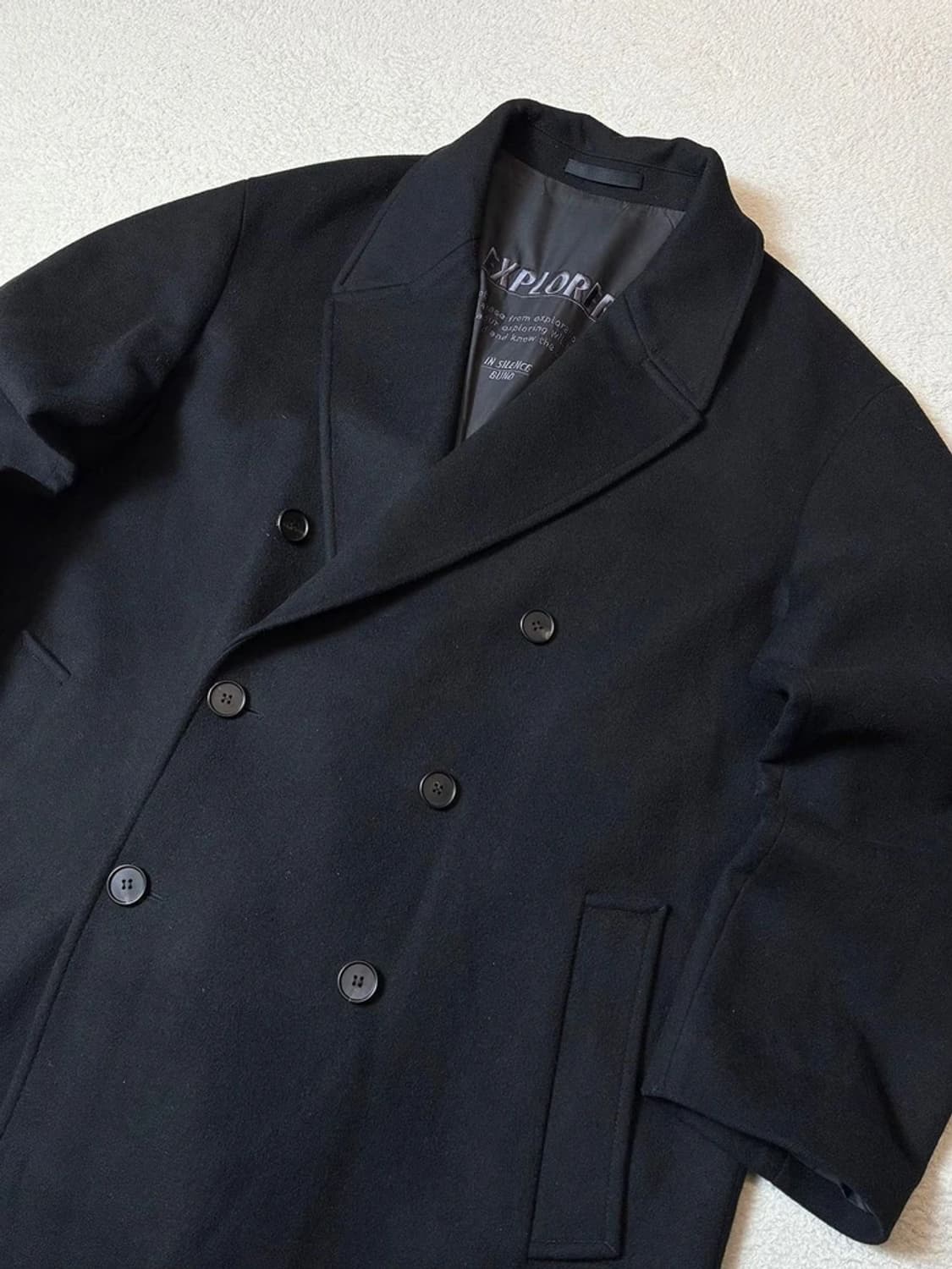 인사일런스 x 분트 17FW 캐시미어 블렌드 더블 코트 PN7659 상품이미지2