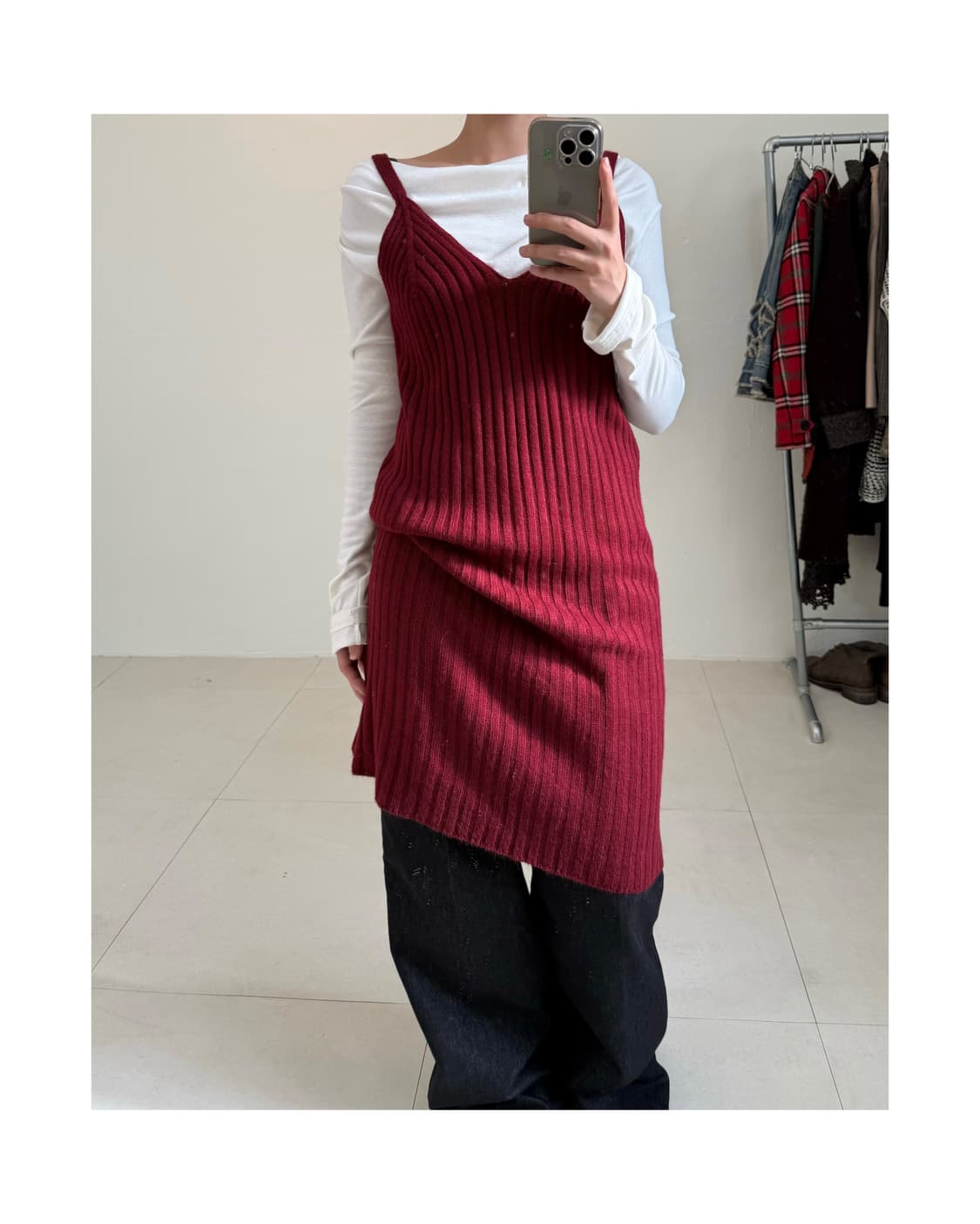 빈티지 니트 원피스 상품이미지4