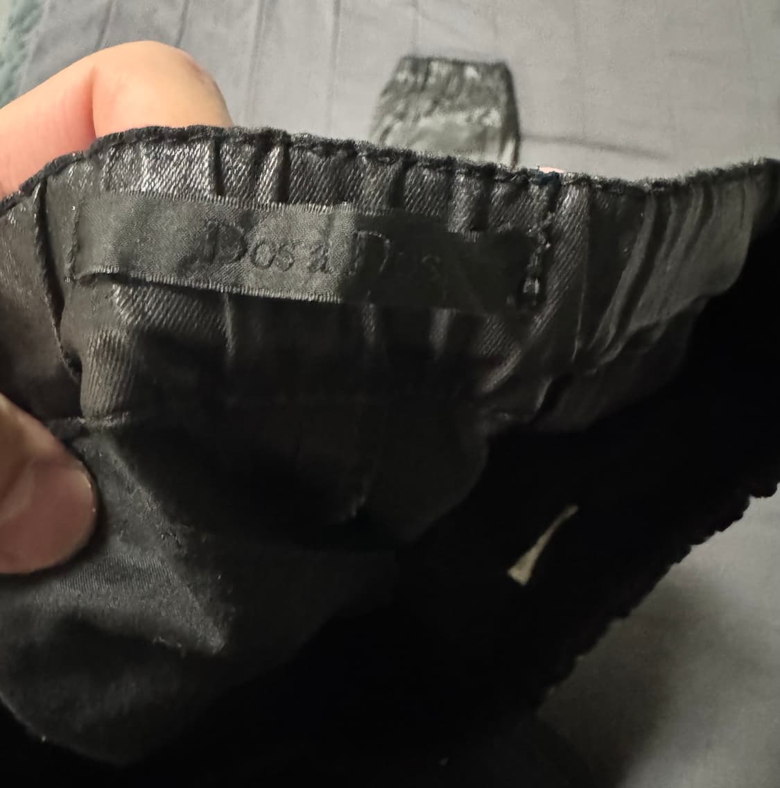 dosados 블랙 코팅 슬림 조거팬츠 상품이미지3