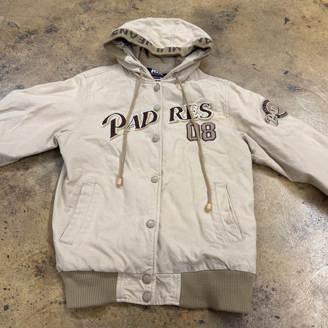 엠엘비 베이지 브라운 후드집업 자켓 상품이미지3