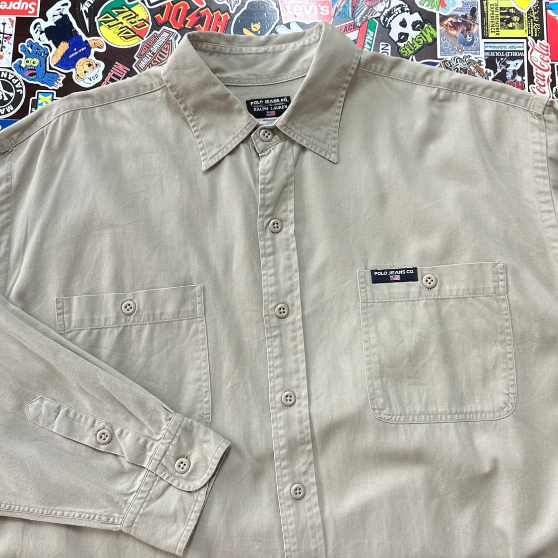 90s 폴로 진스 워크 셔츠 XL 상품이미지1