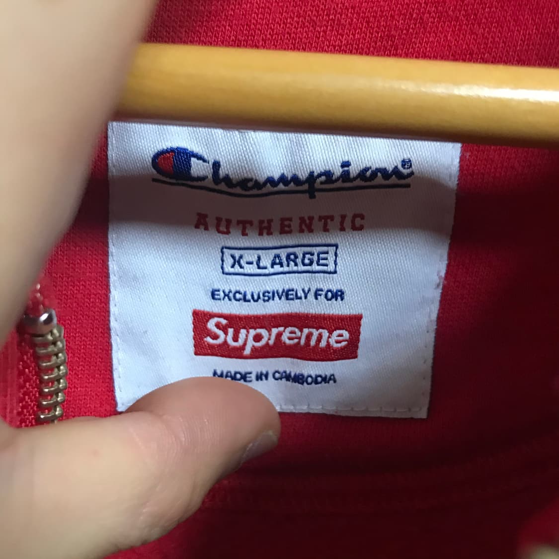 슈프림 챔피온 17s 아치로고 후드집업자켓 상품이미지4