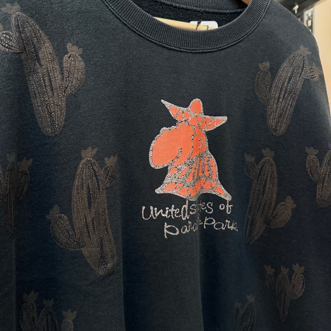 USPP MADE IN JAPAN 선인장 원숭이 카툰 그래픽  상품이미지2