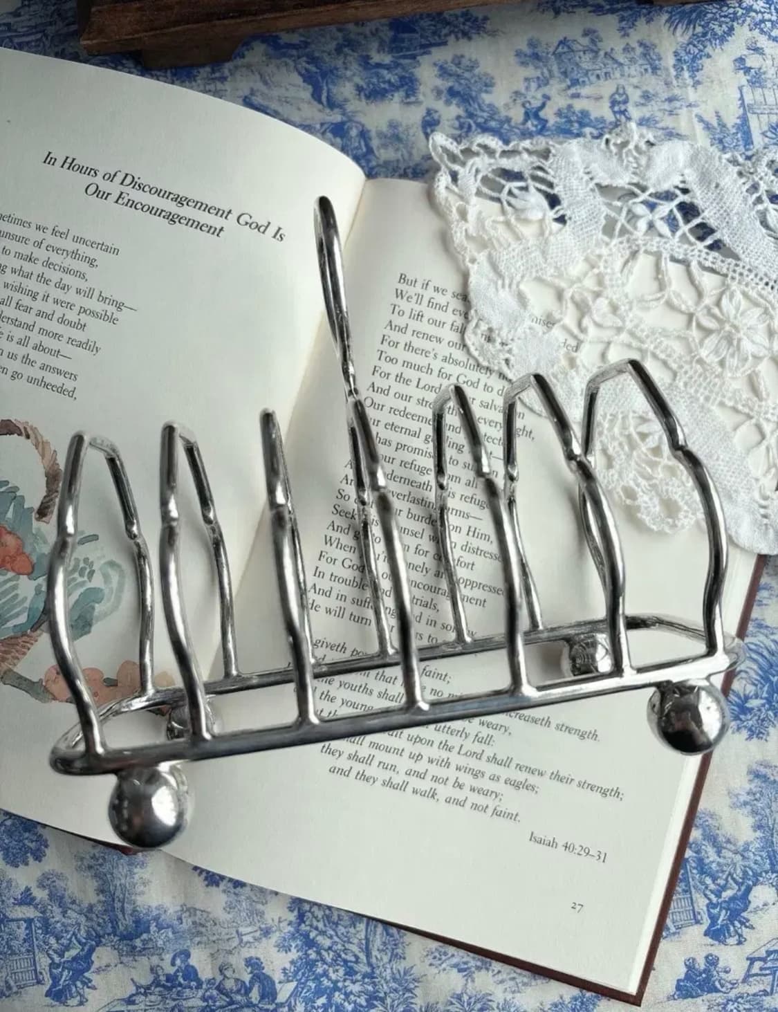 앤틱 실버플레이트 토스트랙 상품이미지2