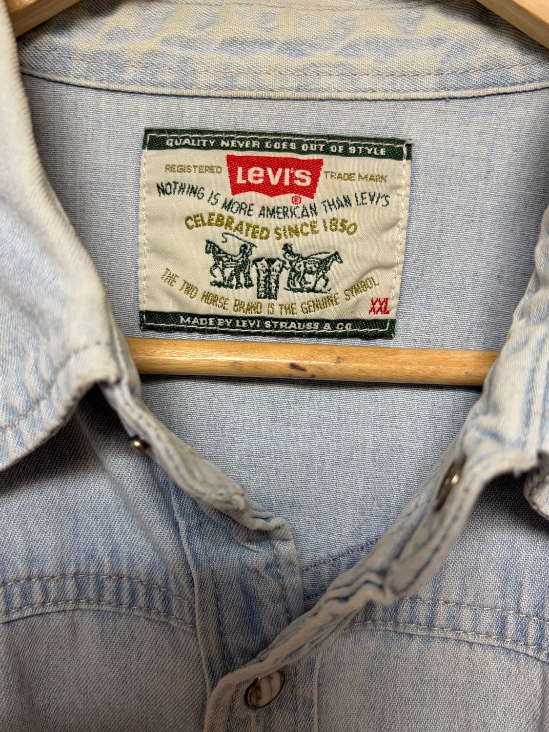 리바이스 빈티지 데님 셔츠 Levis Vintage Denim Shirt 상품이미지3