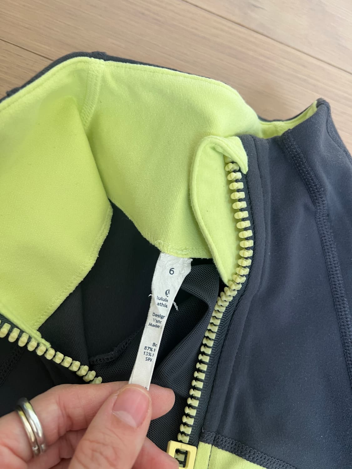 Lululemon Define Jacket - Grey/Lime (Siz 상품이미지3