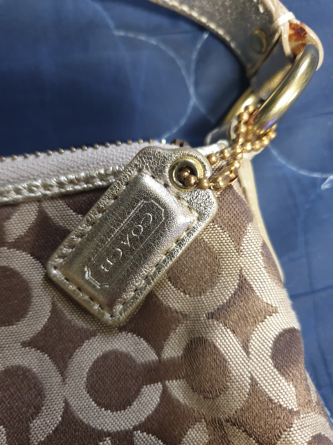 (빈티지) COACH 코치 모노그램 플라워 패치 미니 숄더백 상품이미지3