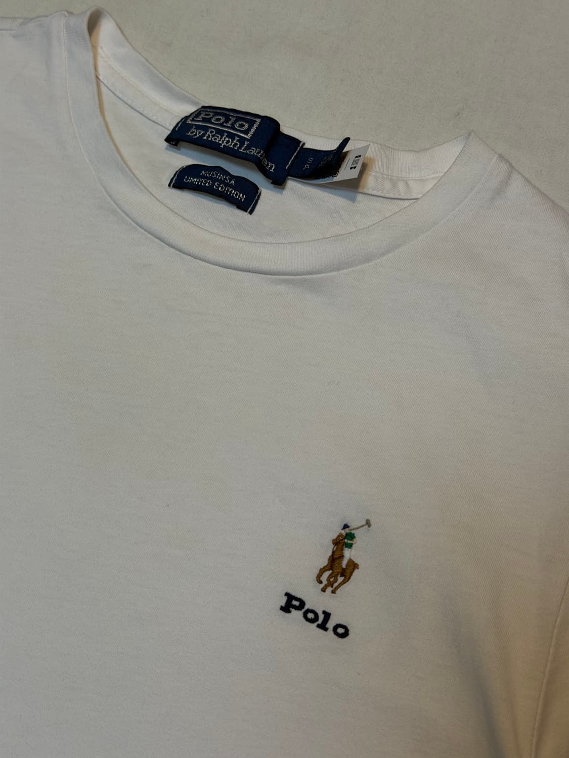 폴로 랄프로렌 무신사 에디션 한정판 티셔츠 화이트 상품이미지2