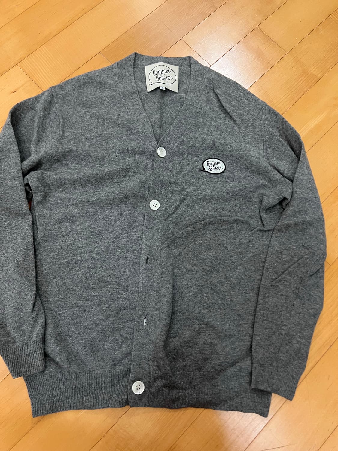 봉주르레코드 가디건 L 상품이미지1