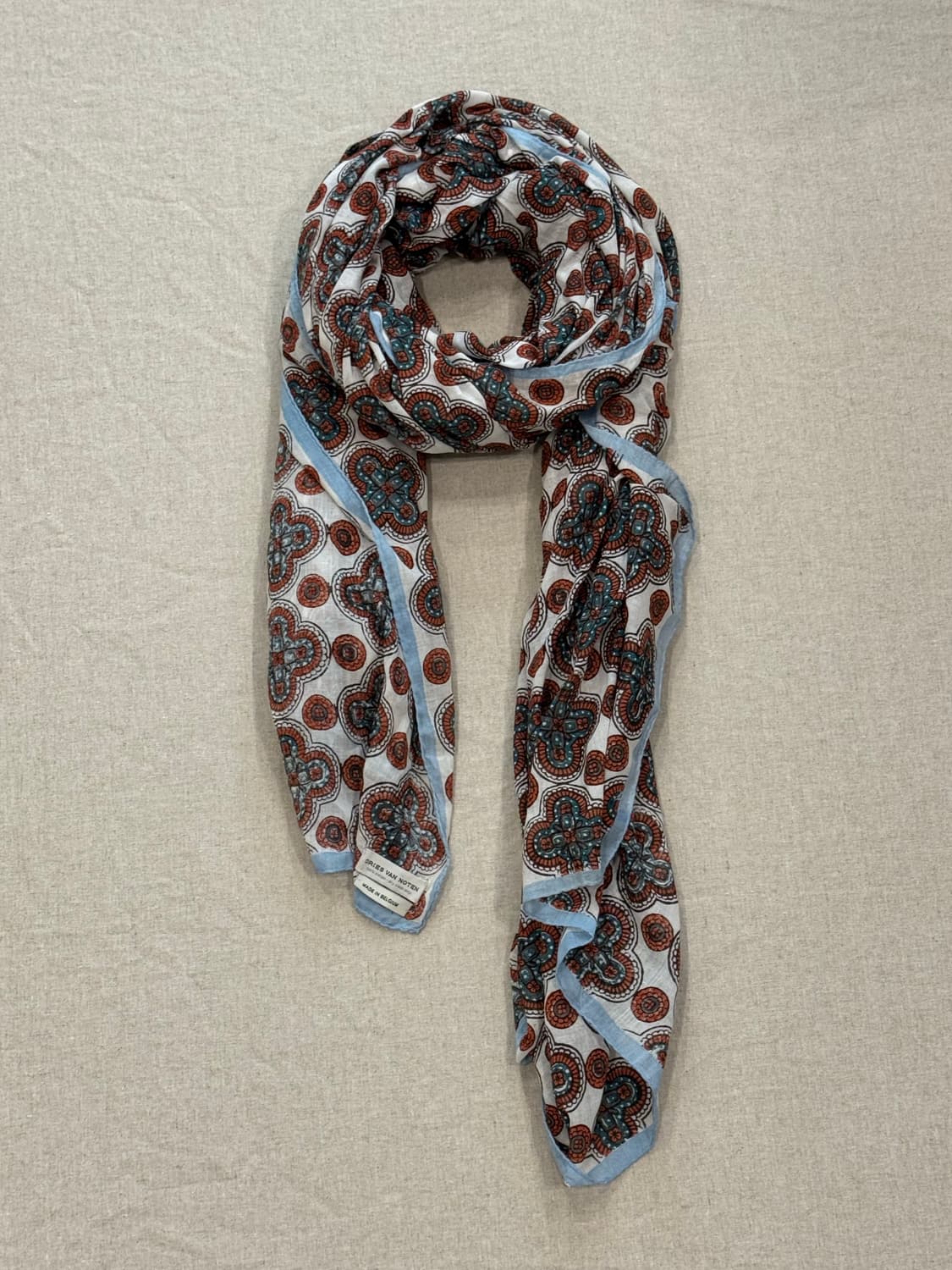 드리스반노튼 에스닉 코튼 대형 머플러 상품이미지1