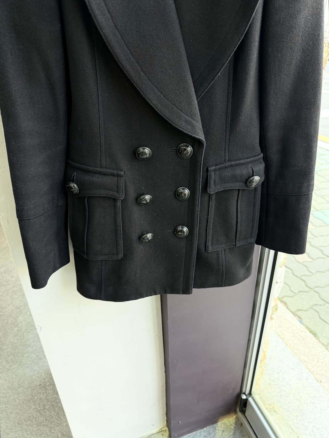 UK6/ 버버리 캐시미어 블렌딩 더블 브레스트 코트 상품이미지4