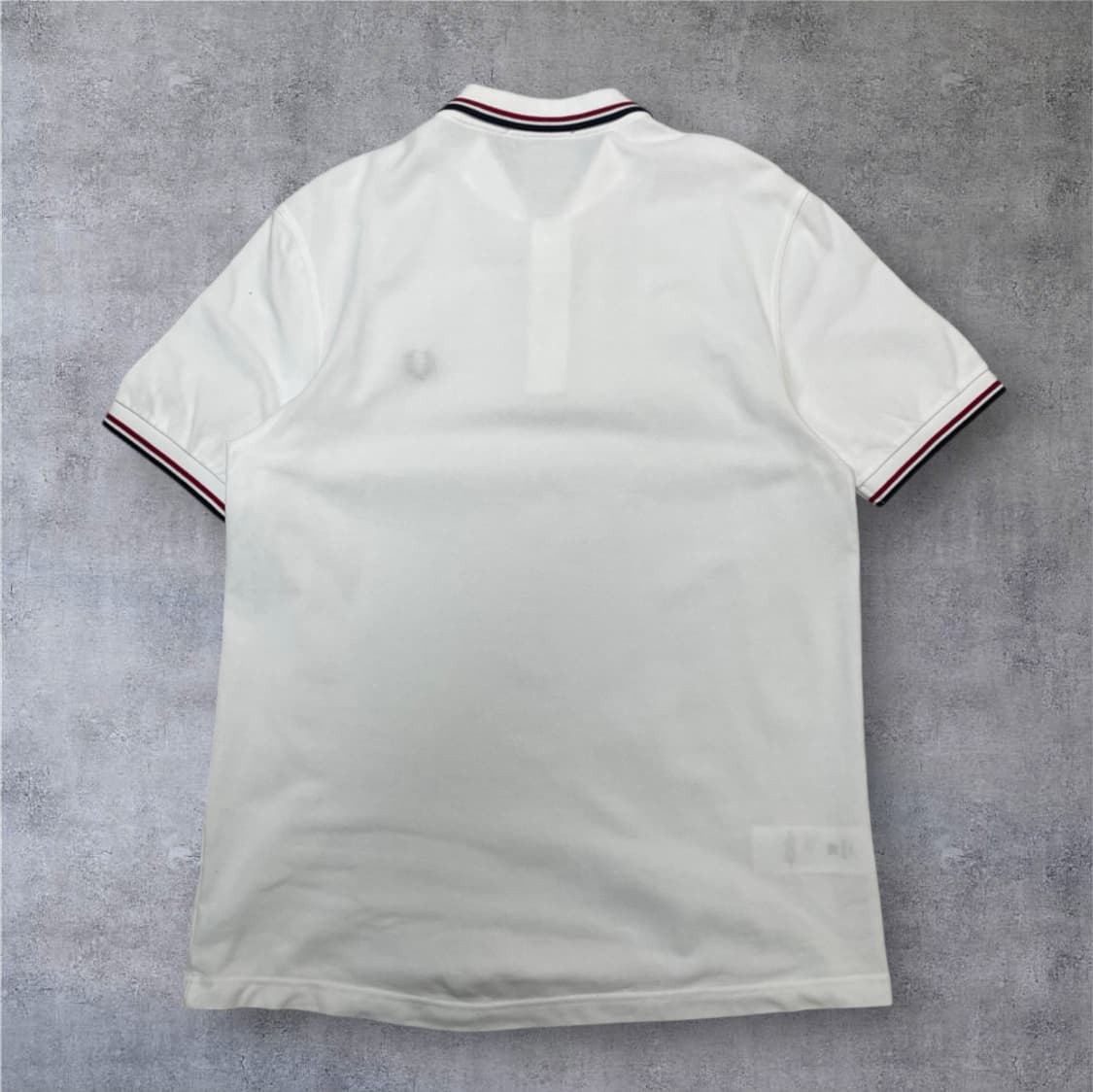 프레드페리 Fred perry 화이트 트윈팁 자수로고 반팔 카라티 L 상품이미지5
