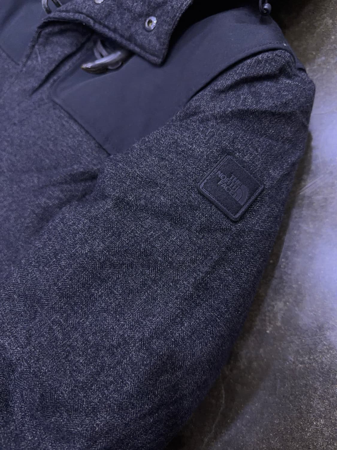 노스페이스 넬슨 더플코트 떡볶이 덕다운 패딩점퍼 그레이 100 상품이미지8