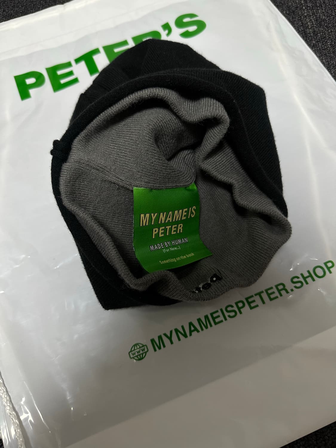 마이네임이즈피터 비니 새상품 상품이미지3