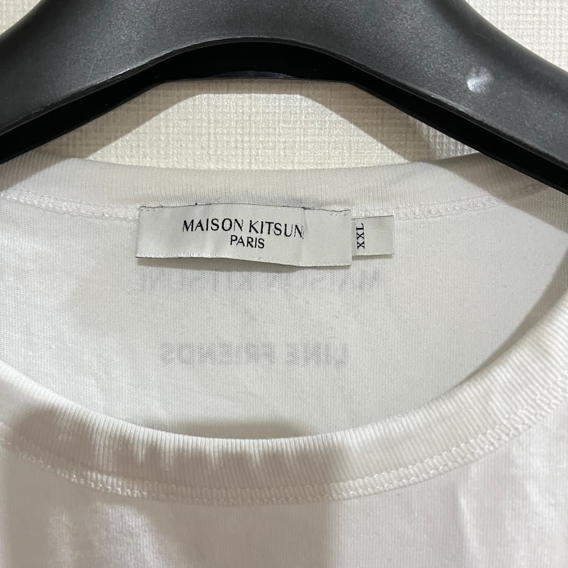 (XXL) 메종키츠네 X 라인프렌즈 콜라보 반팔 티셔츠 화이트 상품이미지5