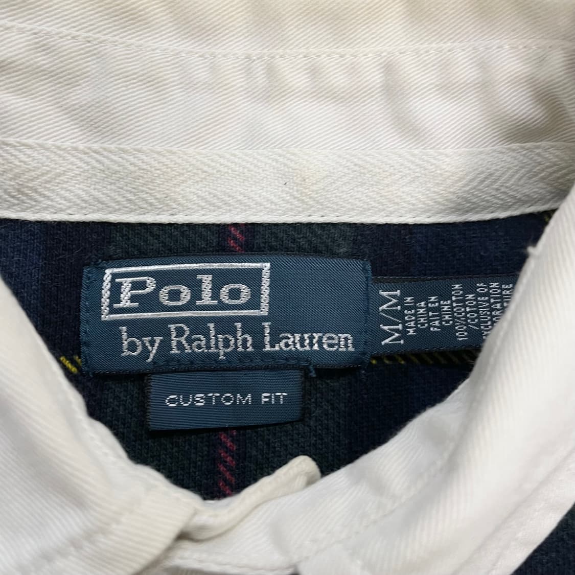 폴로 랄프로렌 빅 포니 블랙 와치 타탄체크 럭비 티셔츠 상품이미지3